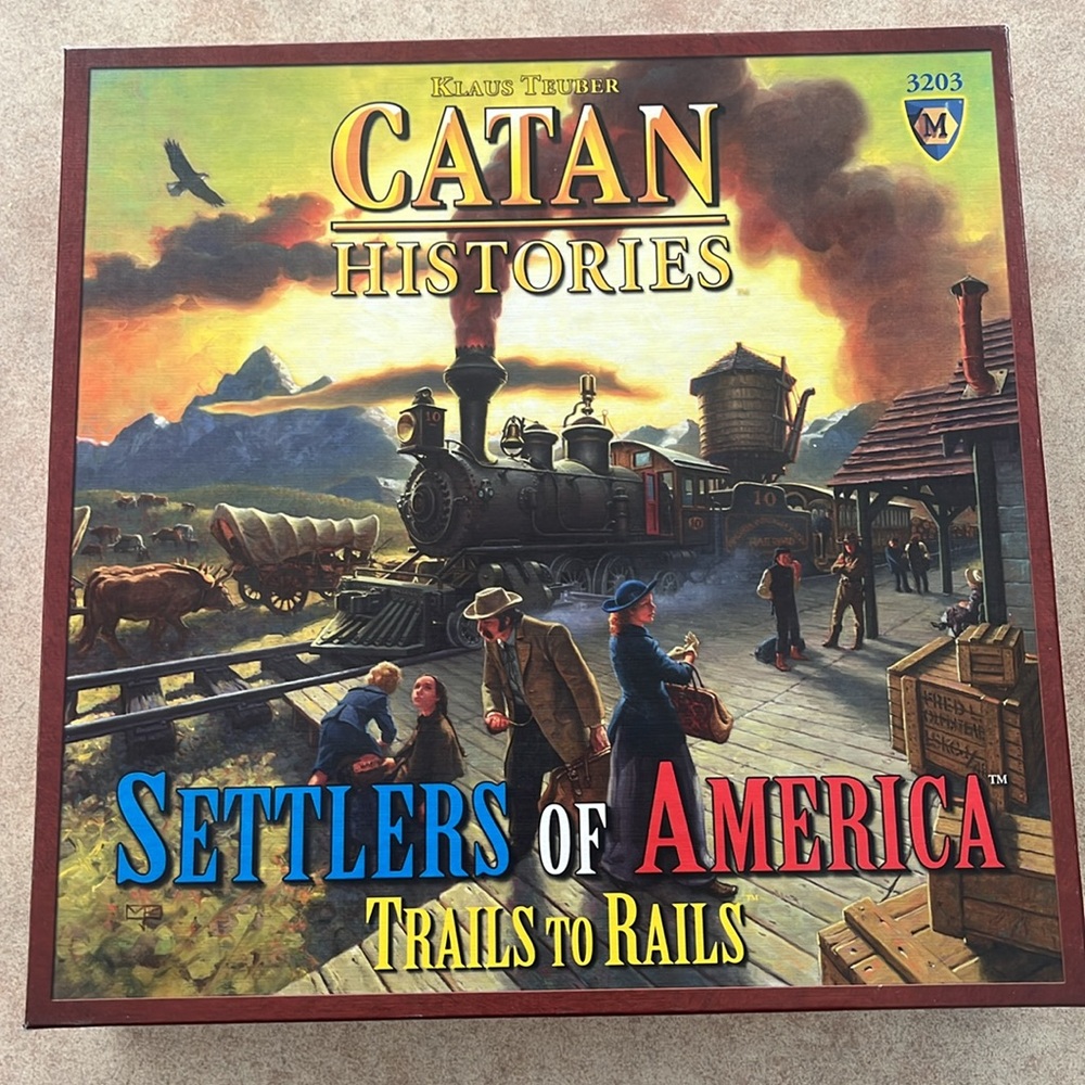 Catan Histories Settlers Of America Trails To Rails Board Game